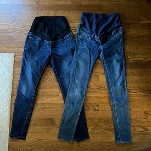 2 pair of maternity jeans